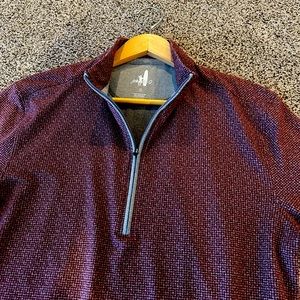Johnnie-O quarter-zip burgundy size small